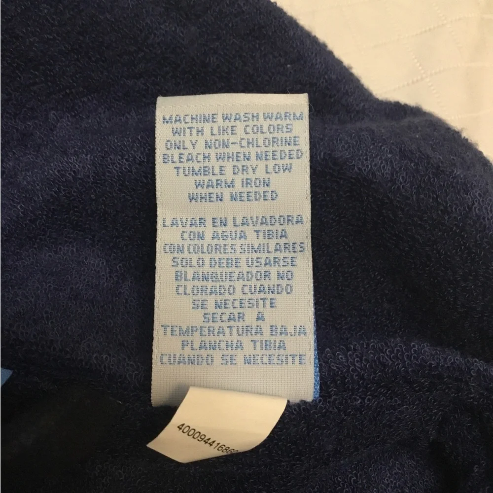 Kohl's Navy Plaid Fleece-Lined Women's Robe